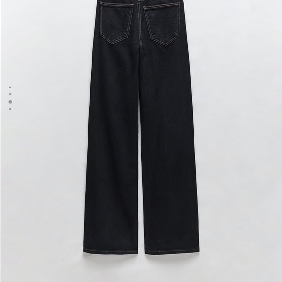 Sold on Depop* Zara wide leg black jeans - Picture 3 of 3